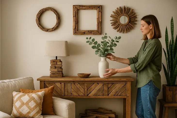 Dekorasi Rumah dari Limbah Kayu